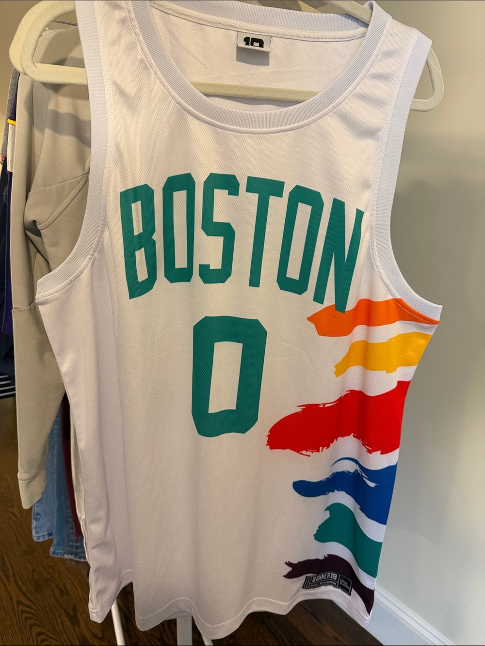 Wade + Williamson x Peter Rogers Boston Rainbow Swash Brown #7 Jersey